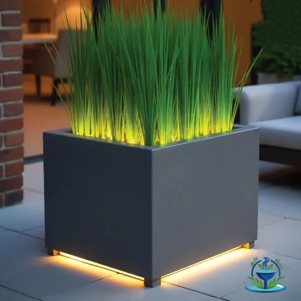 اصيص زرع فايبر كبير للزراعة مضي