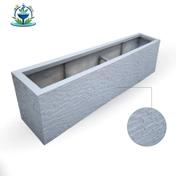 حوض زاوية كبير 3م + 2 فايبر جلاس