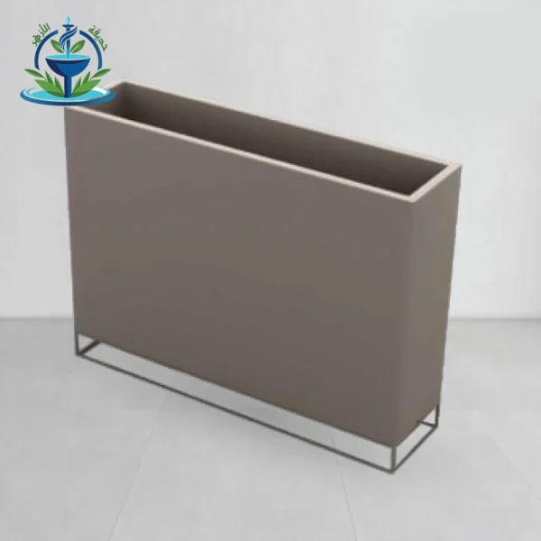 حوض زرع فايبر – تصميم نحيف 80 سم مع قاعدة